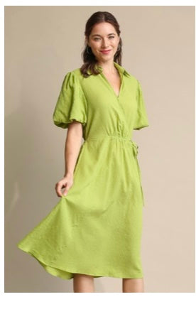 Puff Sleeve midi Dress