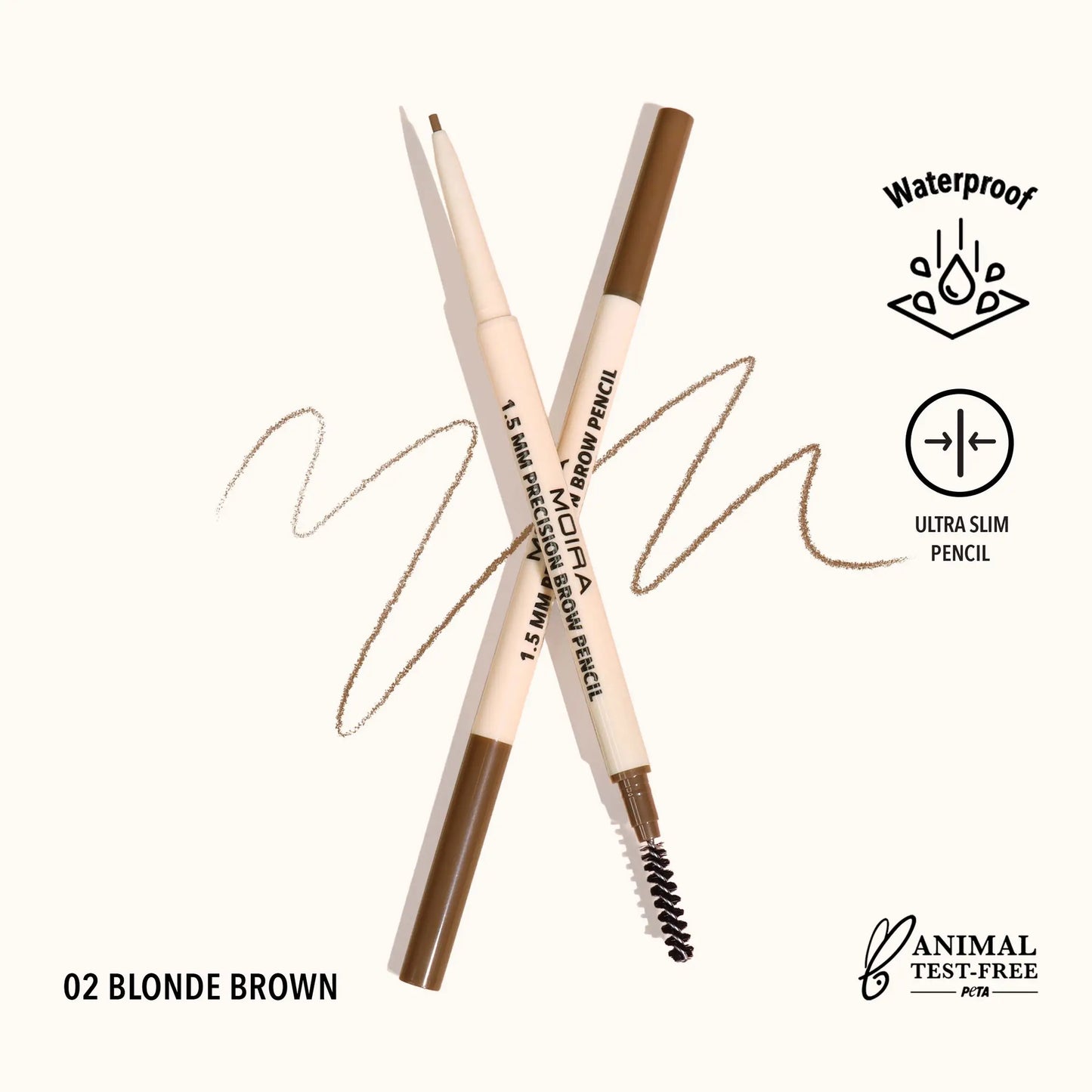 Moira Precision Brow Pencil- Blonde Brown
