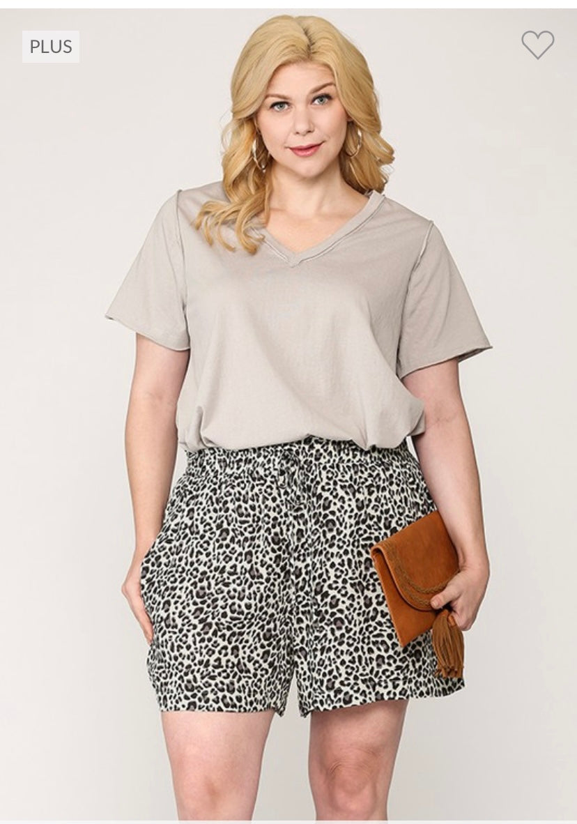 Leopard Printed Shorts