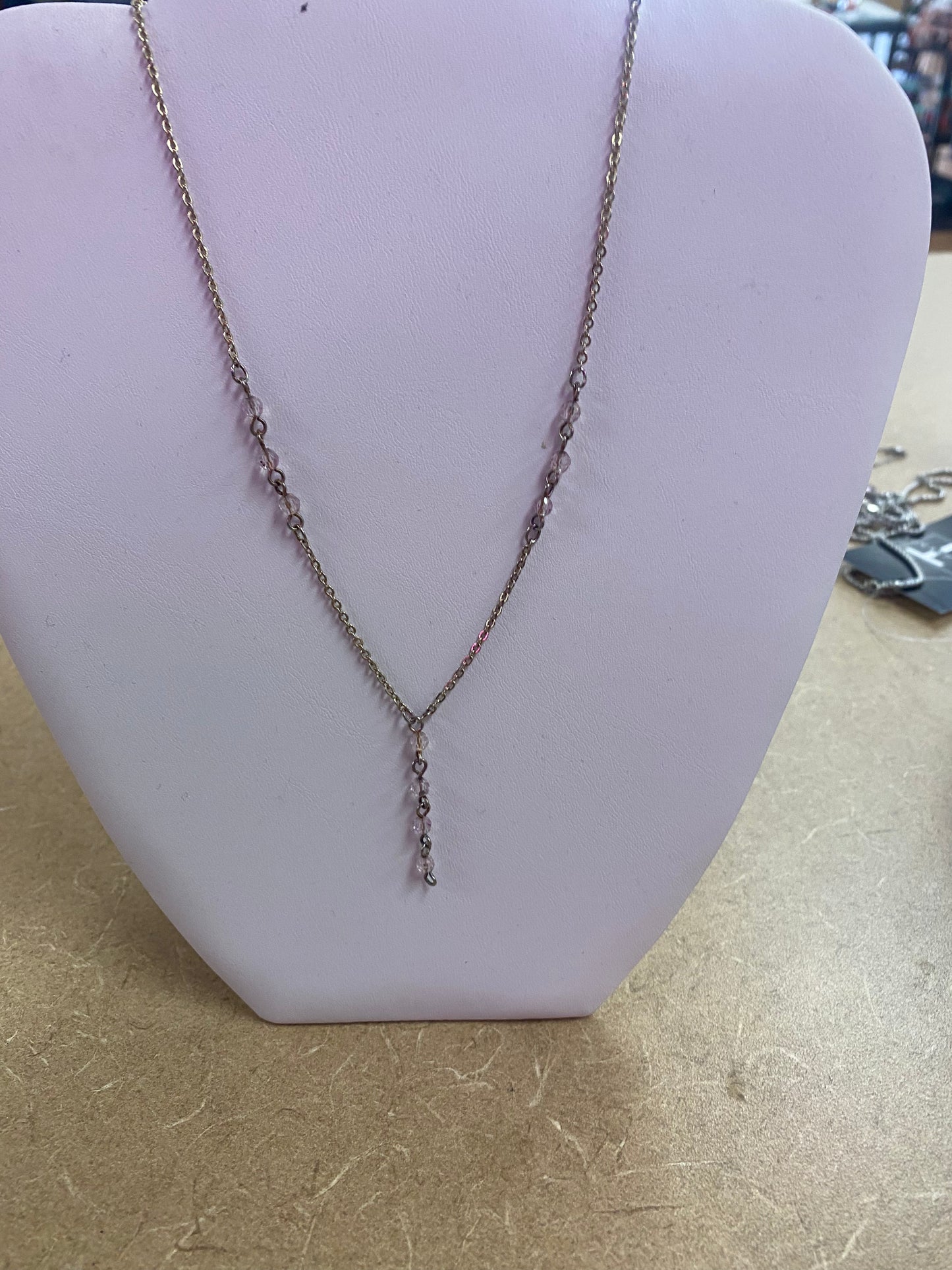 Pink Crystal necklace