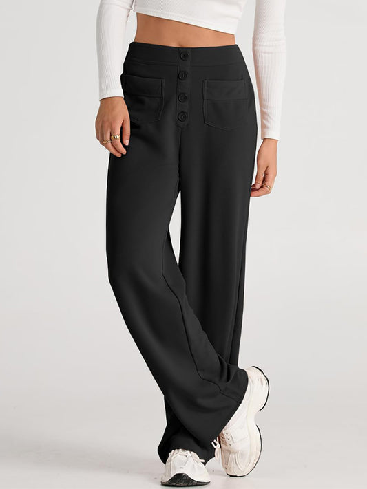 High Waist Wide Leg Pants