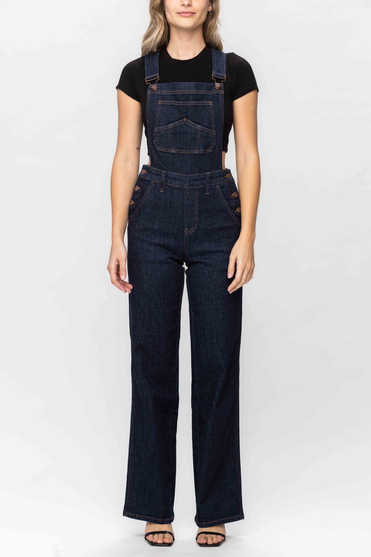 Judy Blue High Waist Classic Overall Wide Leg