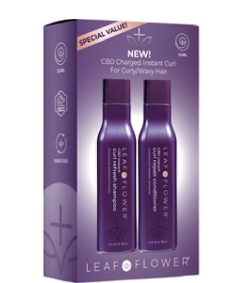 LEAF & FLOWER INSTANT CURL SHAMPOO/CONDITIONER DUO PACK