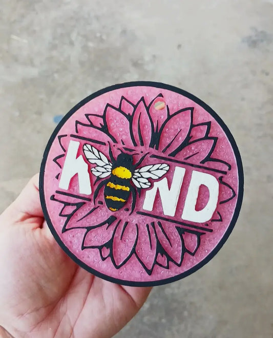 Be Kind Mauve Car Freshie