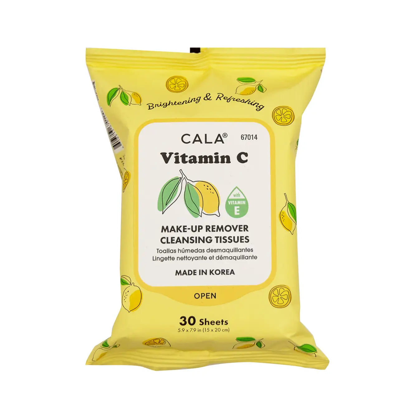 Cala Makeup Remover Wipes Tissue Cleanser vitamin c