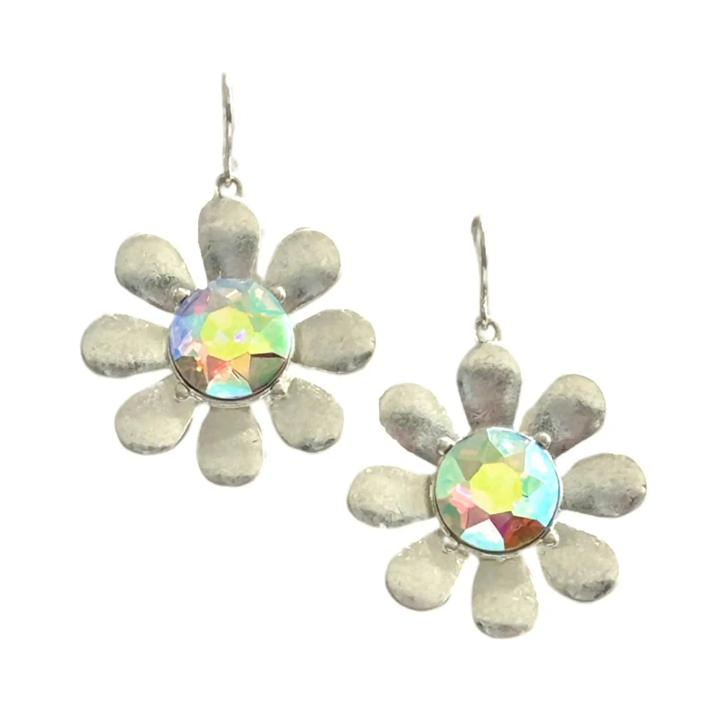 Metal Flower Earrings