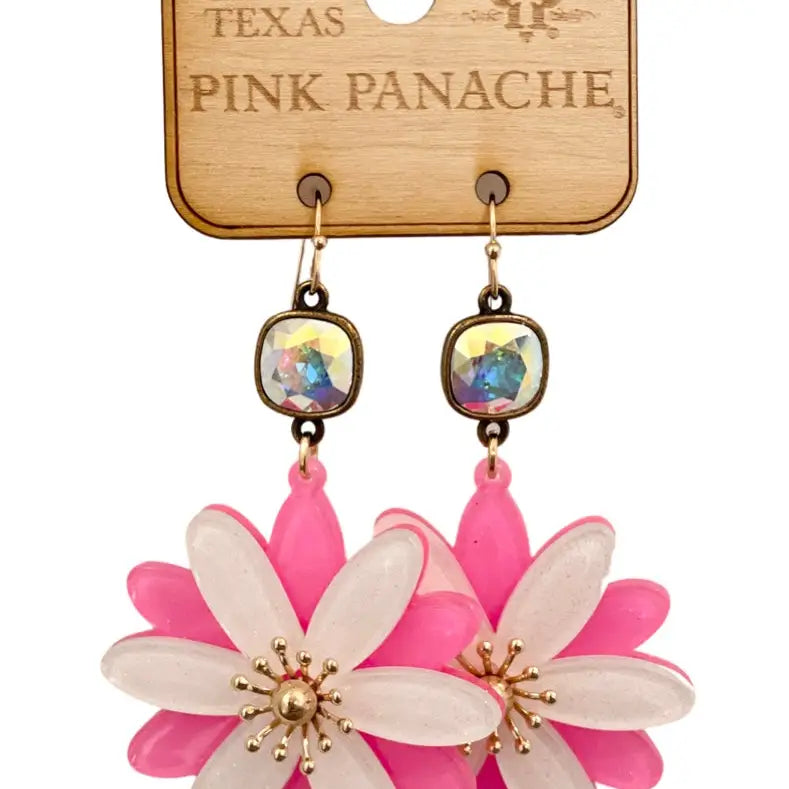 Pink Daisy Earring