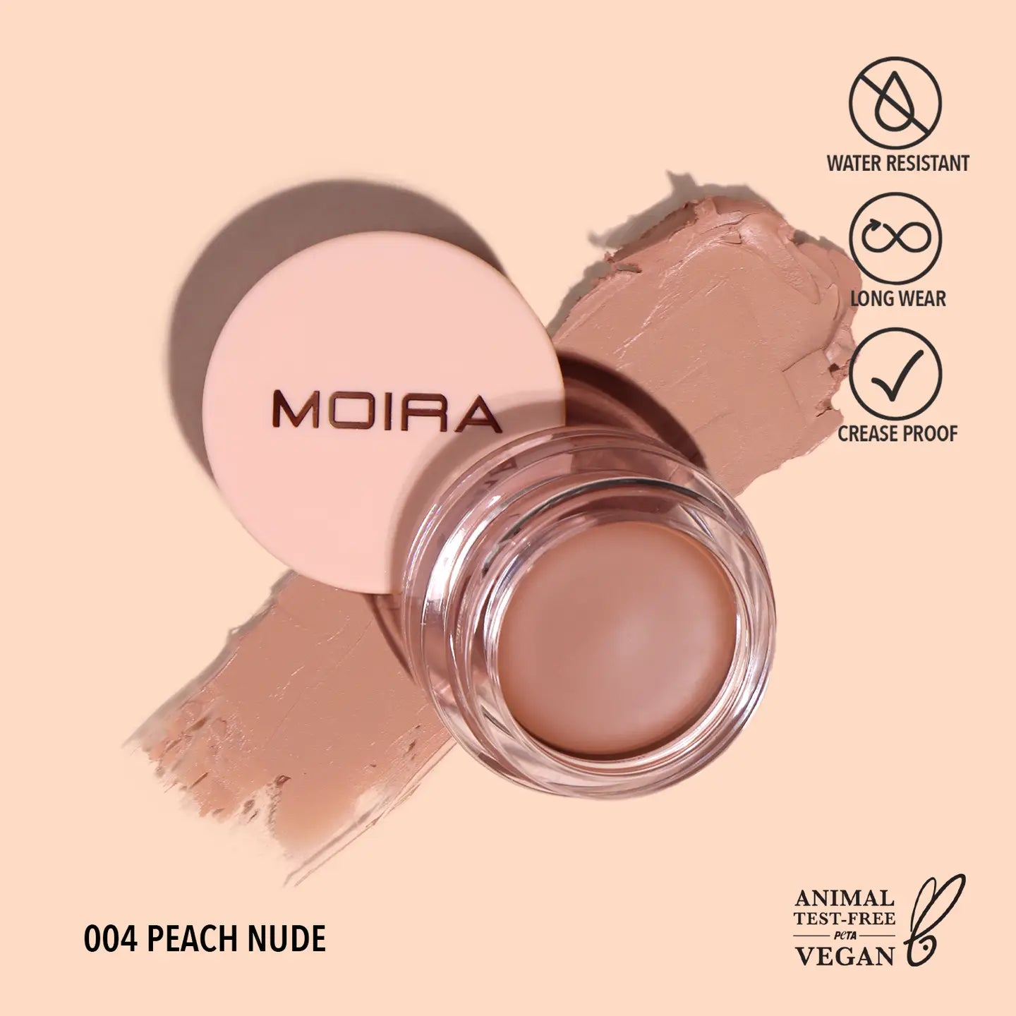 Lasting Priming Cream Shadow (004, Peach Nude)