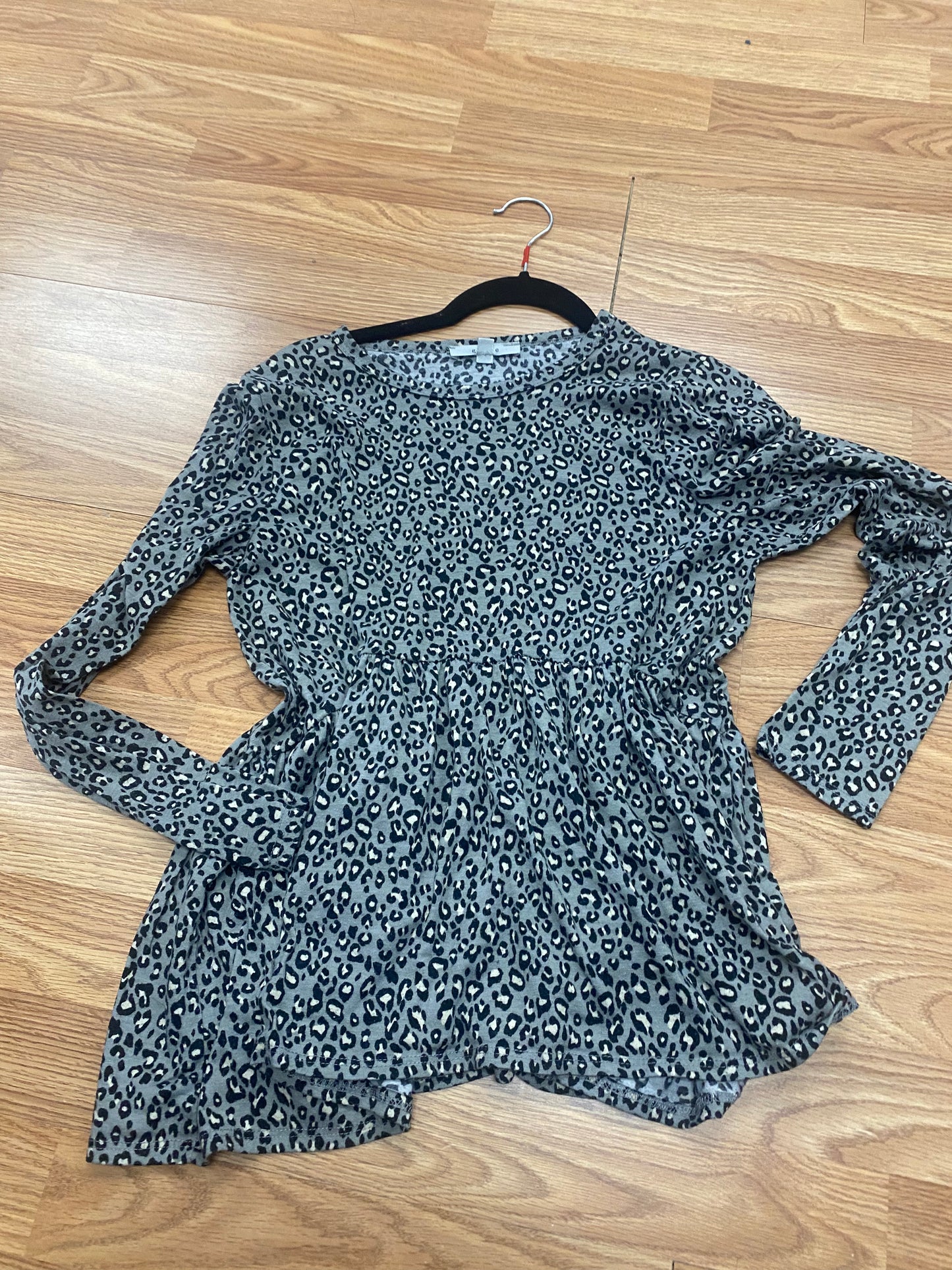 Gently used leopard babydoll top