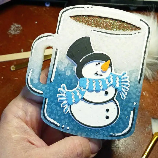Snowman Cocoa Mug Car Freshie Cowgirl britches