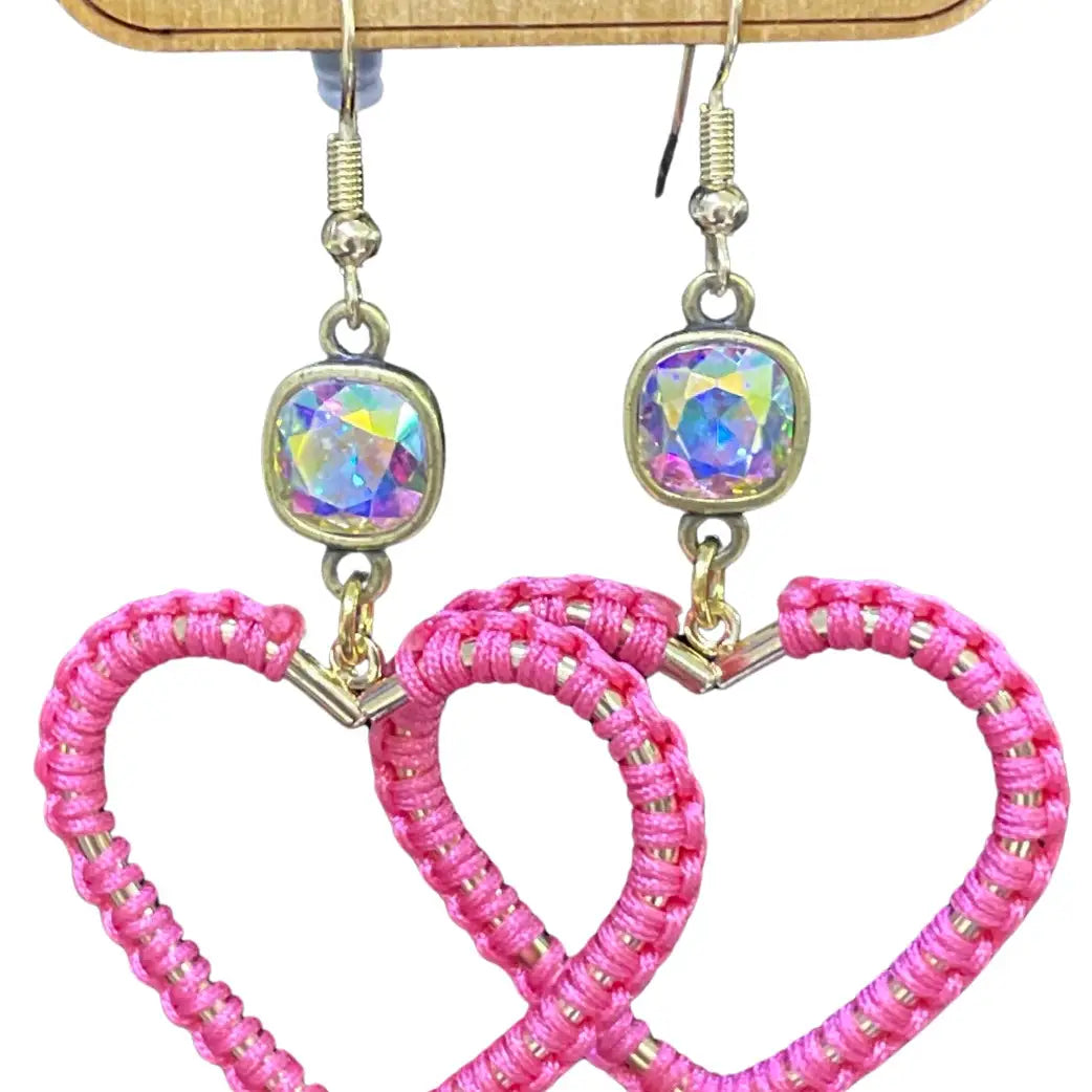 Pink Heart Earring