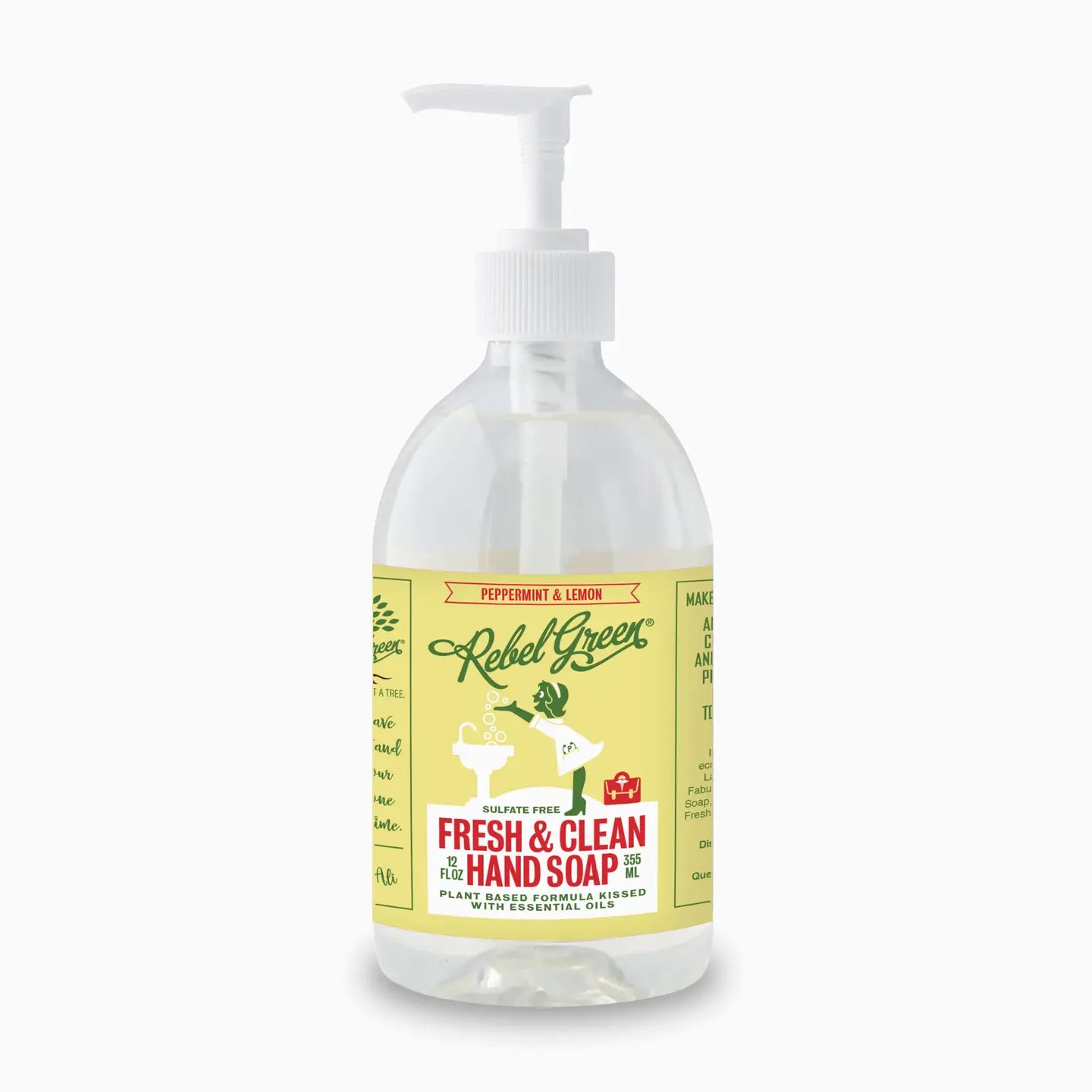 Hand Soap - Peppermint and Lemon 12oz (Unit)