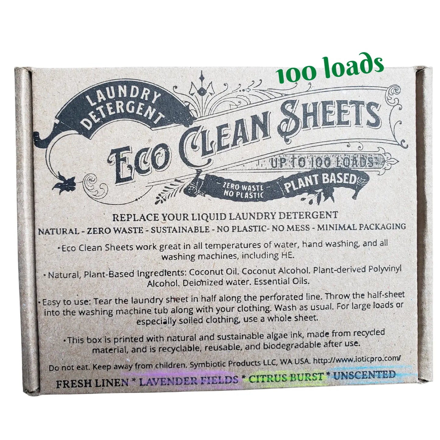 Eco Clean Sheets - Concentrated Laundry Detergent -100 Loads