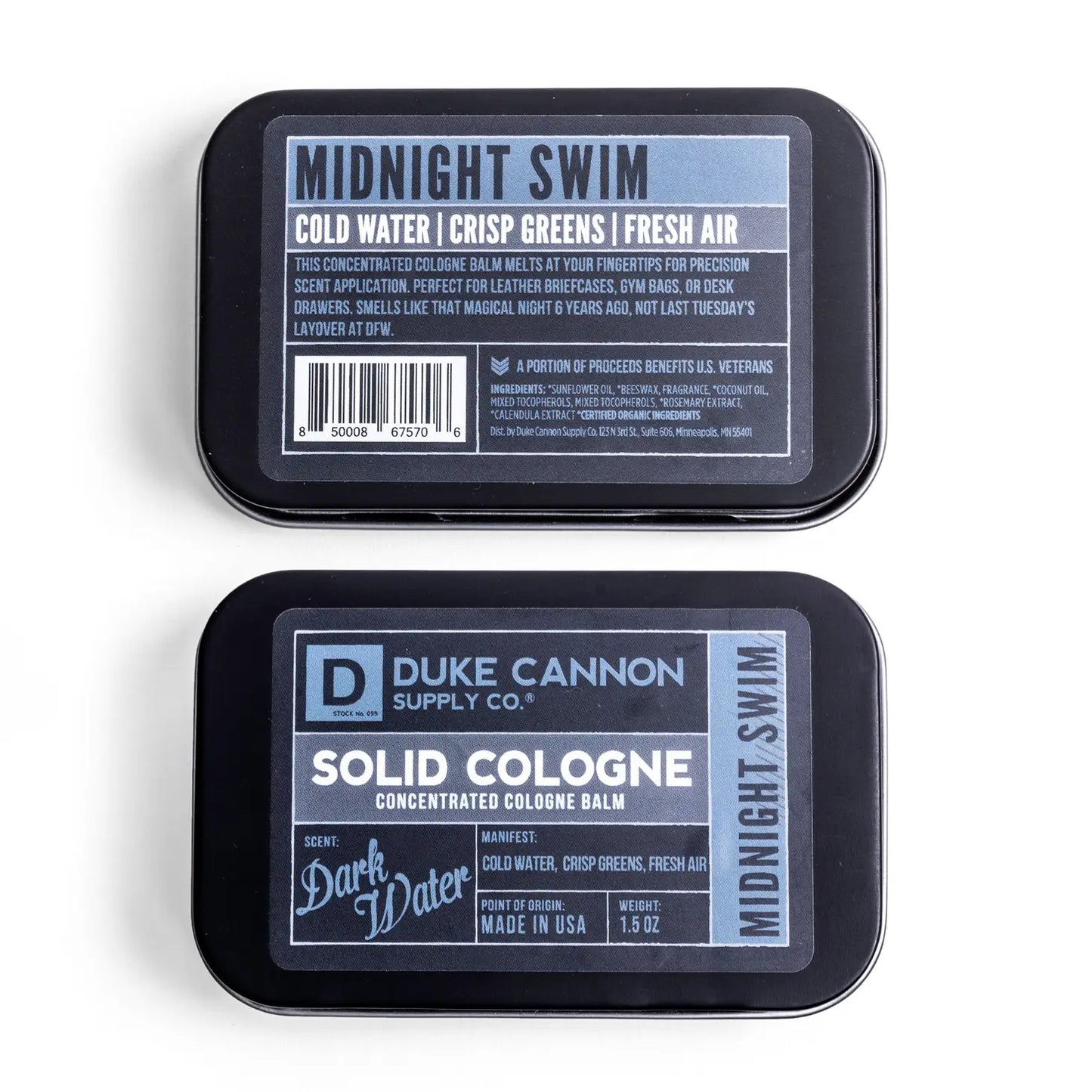 Duke Cannon Solid Cologne- Midnight Swim