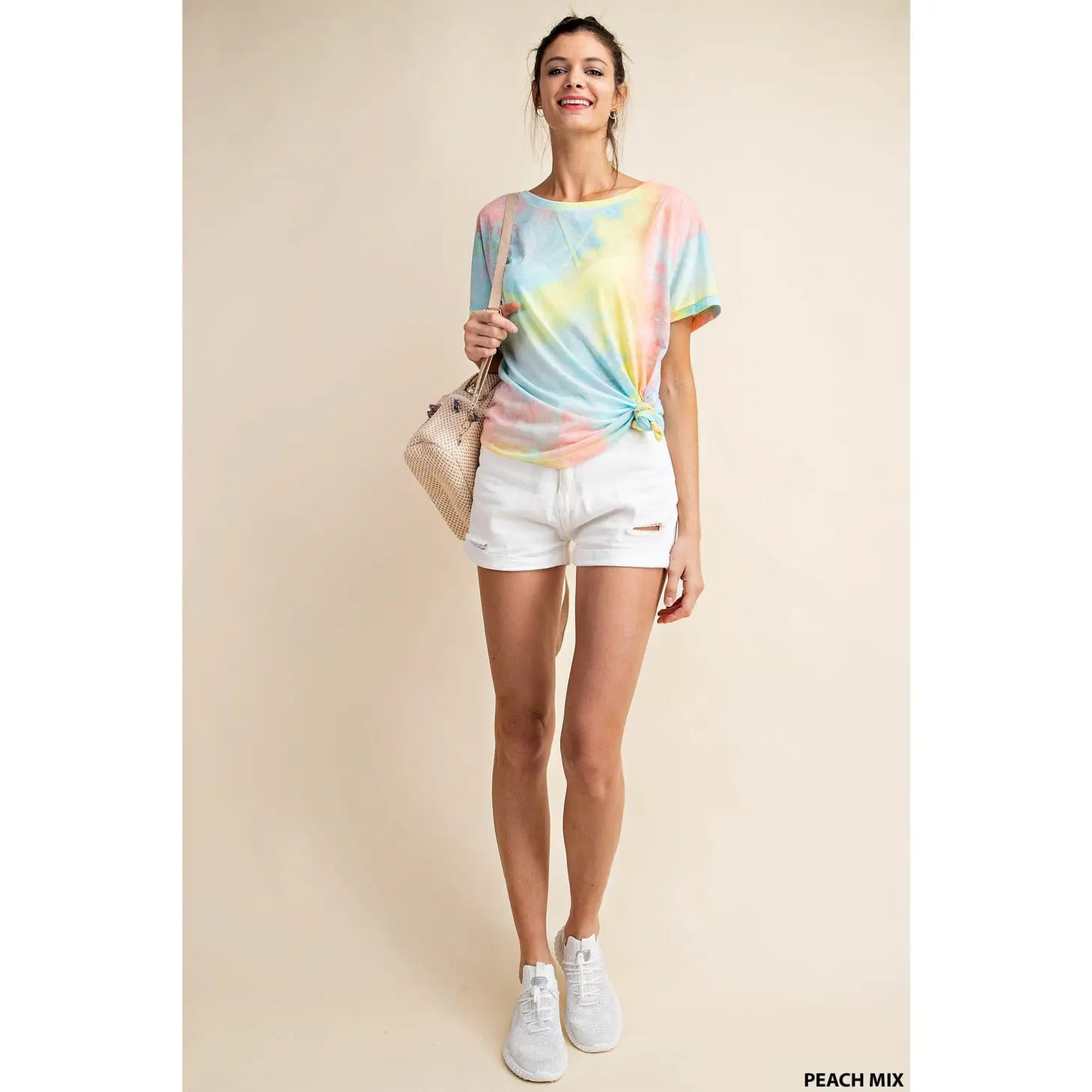 Multi Color Tie Dye Top