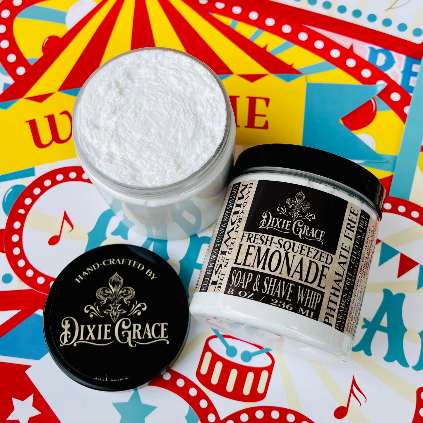 Dixie Grace Soap & Shave Whip - Fresh Squeezed Lemonade