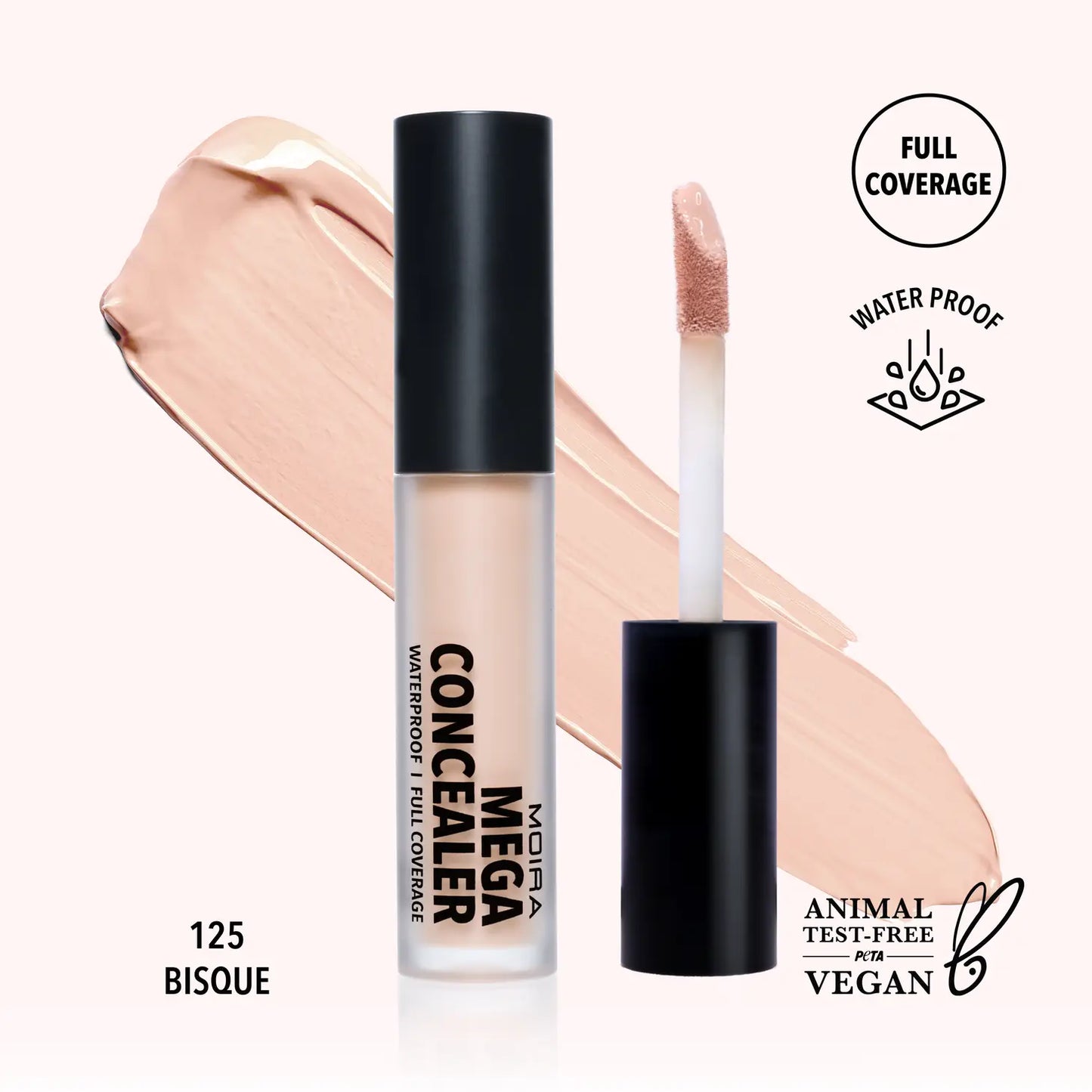 Mega Waterproof Concealer 125 - Bisque