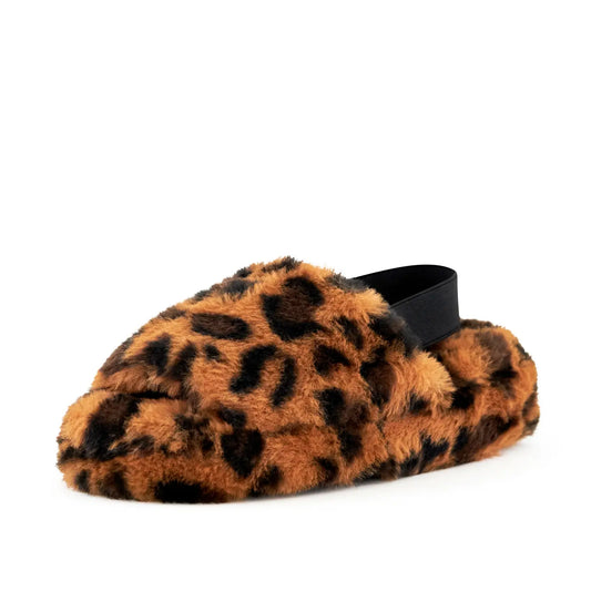 Women's Lisbon Faux Fur Slipper Leopard